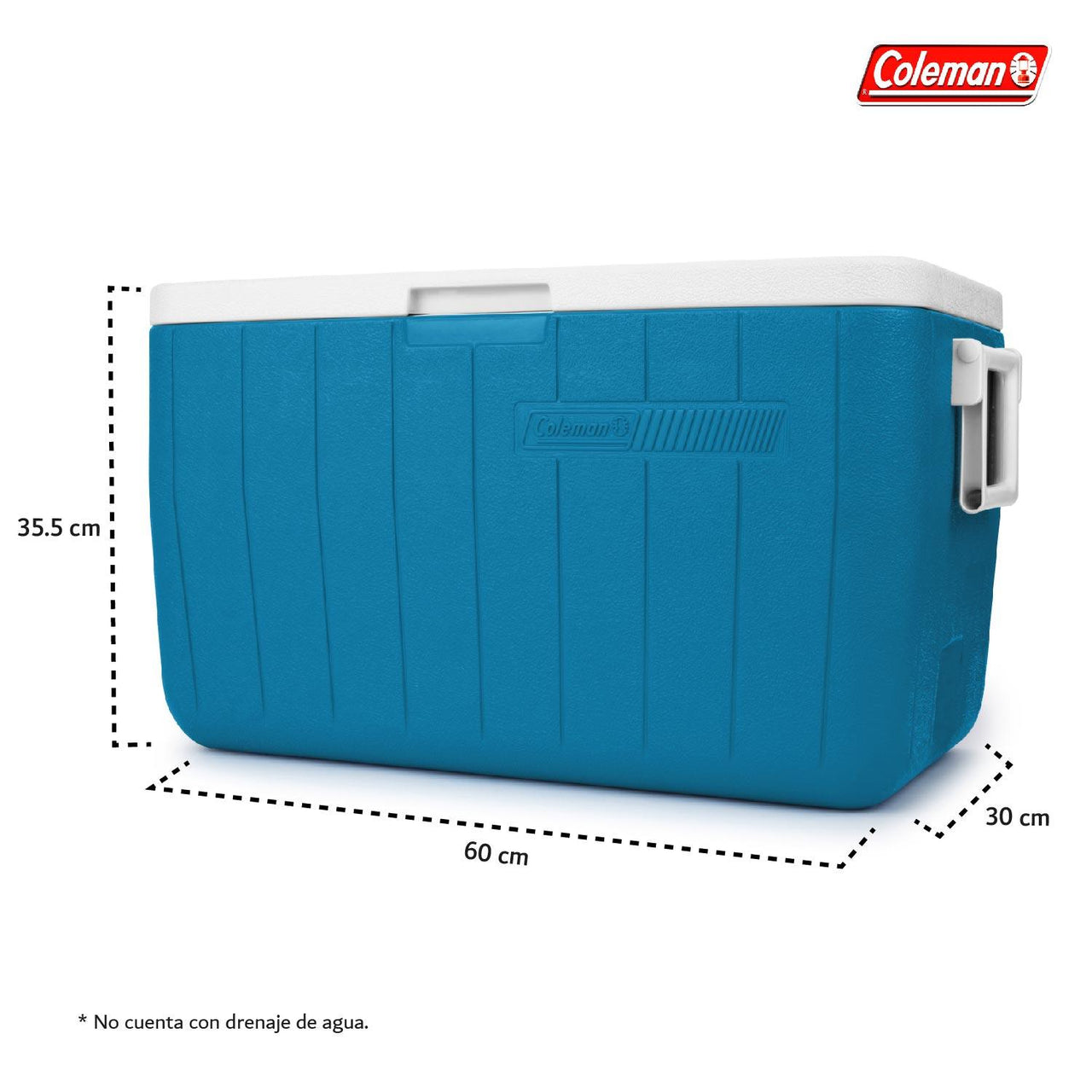 Mesa Plegable 180cm Portatil + Hielera 48 Qt Azul 63 Latas