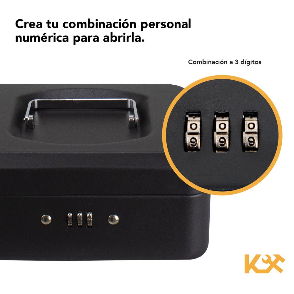 Caja Dinero de Combinación Negro 20 x 16 x 9 cm Ts0037 Kingsman