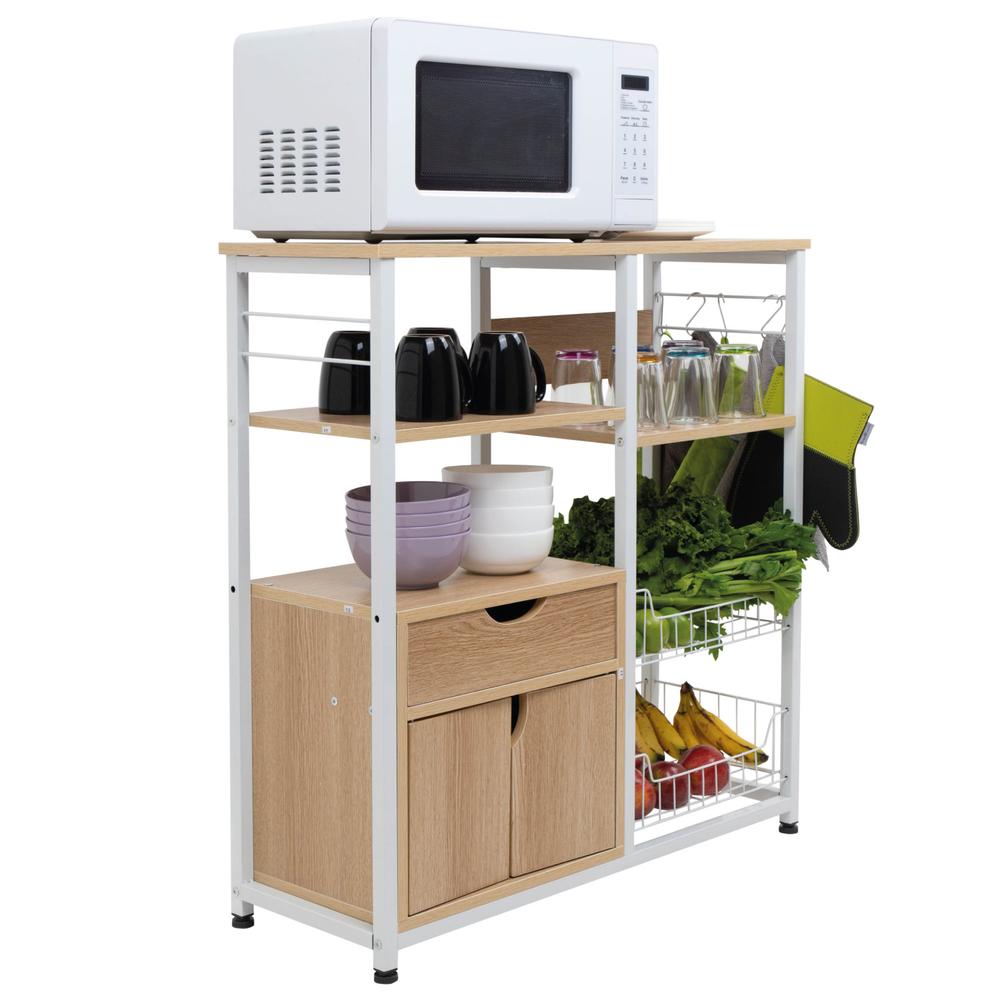 Rack Mueble Multiusos Cajon Repisas Microondas Cocina Hogar