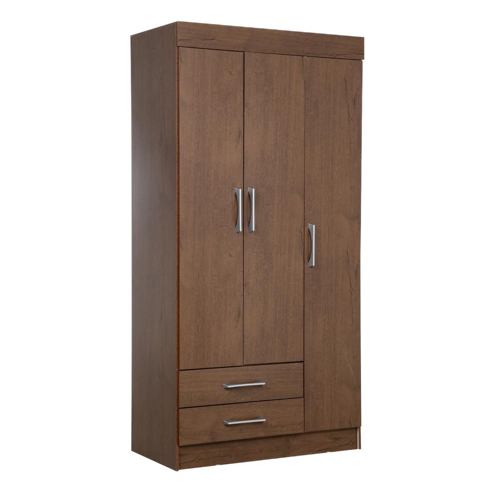 Ropero Closet Armario Mueble Moderno 3 Puertas 2cajones Casa