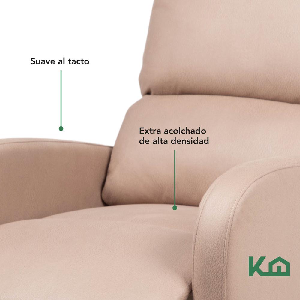 Sillon Reclinable Reposet Sofa Individual Tela Moderno Sala