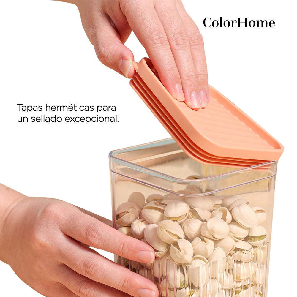 Bateria de Cocina Tricapa Set Contenedores Hermeticos 16pzas