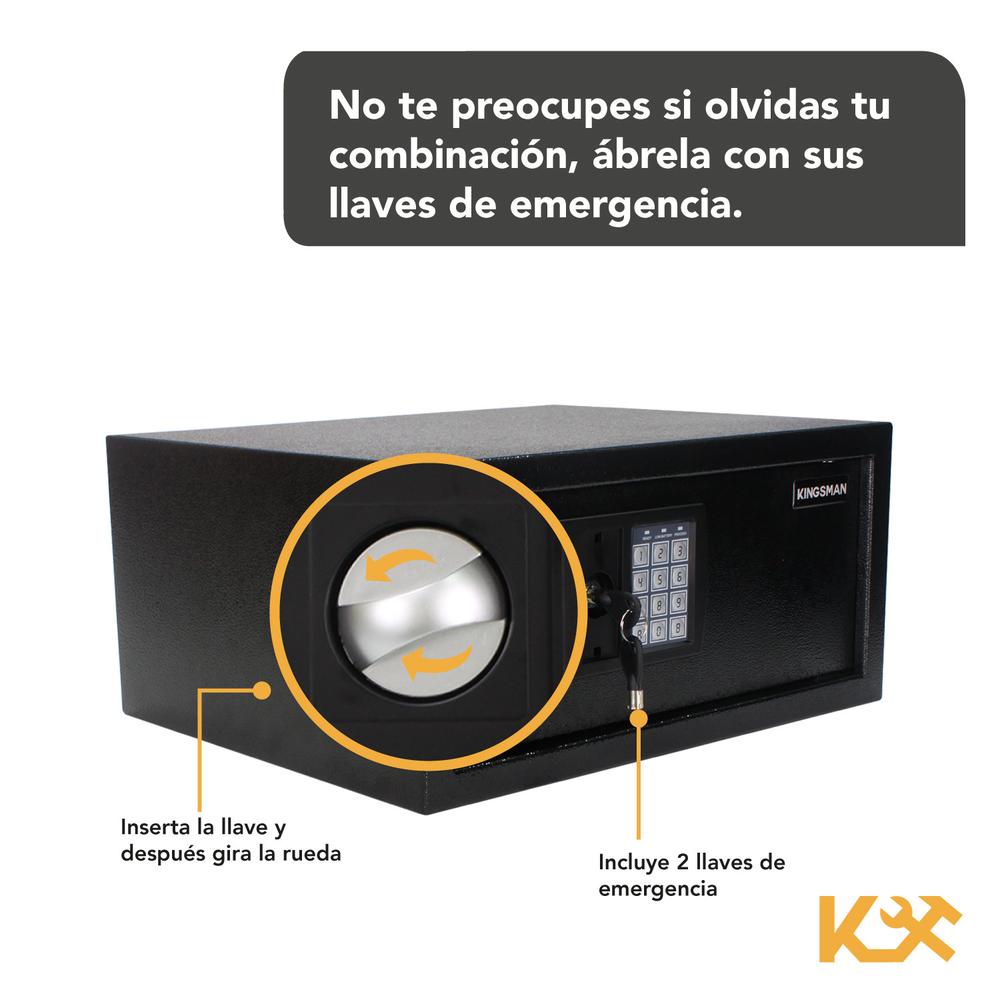 Caja Fuerte Digital Color Negro 20x43x35 cm KMCF43N Kingsman