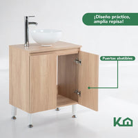 Thumbnail for Mueble Gabinete Para Baño Lavamanos Con Espejo Lavabo Ovalin