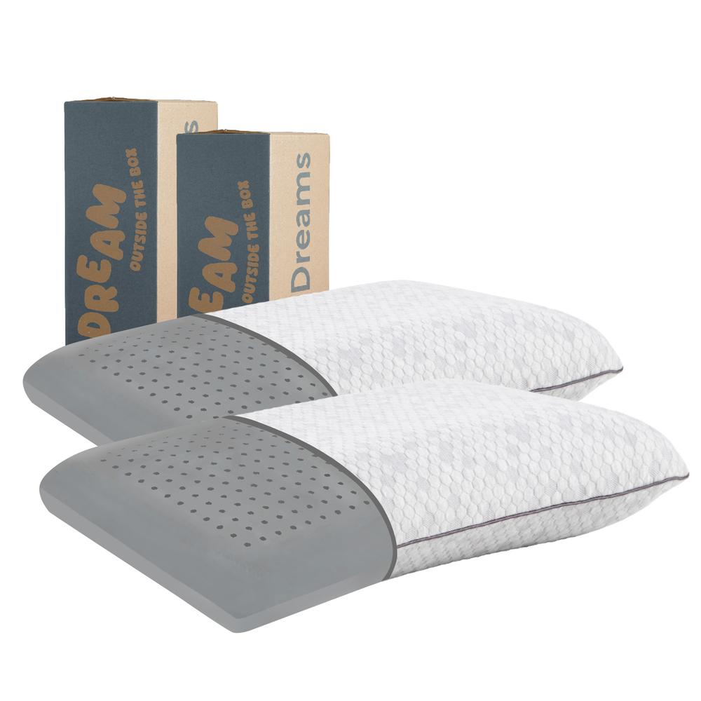 Almohadas Memory Graphite Carbón 2 Pzas Espuma Viscoelástica