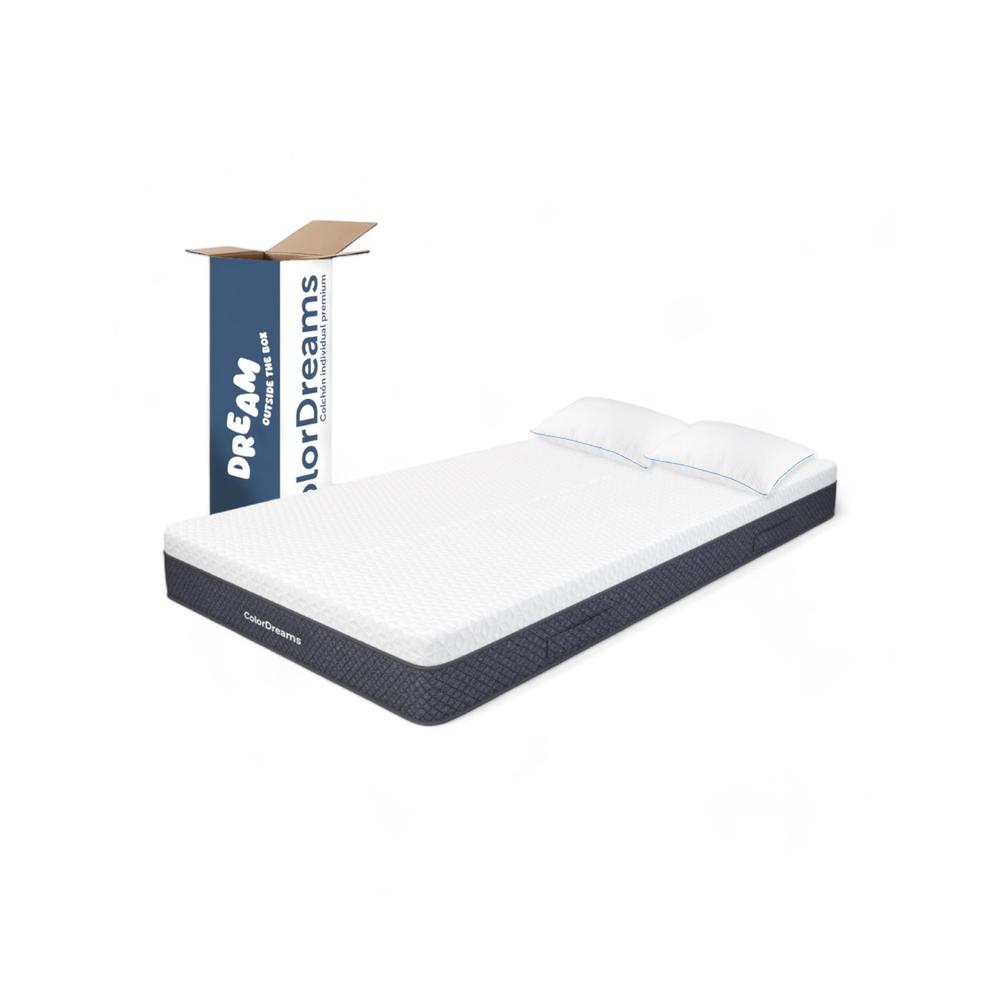 Colchón Individual Memory Foam + Almohadas Espuma Set 3Pzas