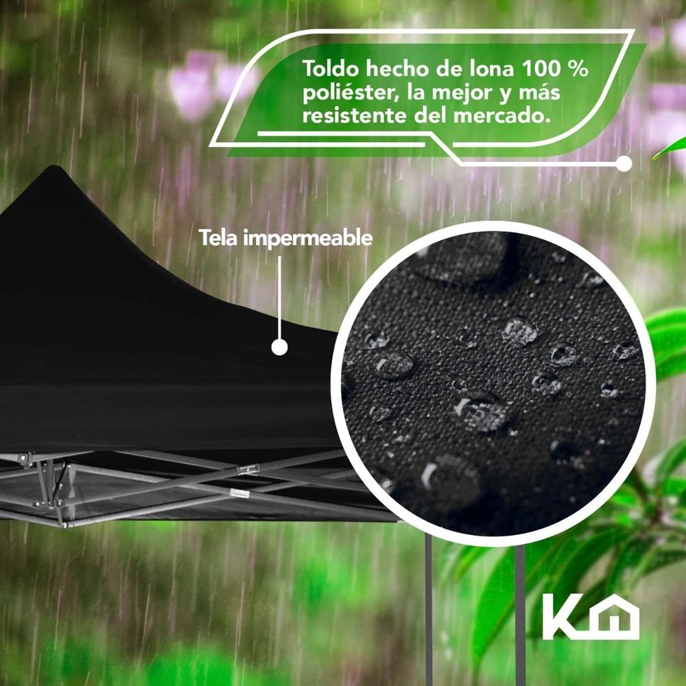 Toldo Carpa Impermeable Plegable De Acero 3x3m Kingsman