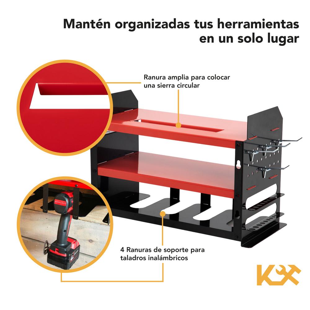 Organizador de Herramientas Electricas Almacenamiento Pared