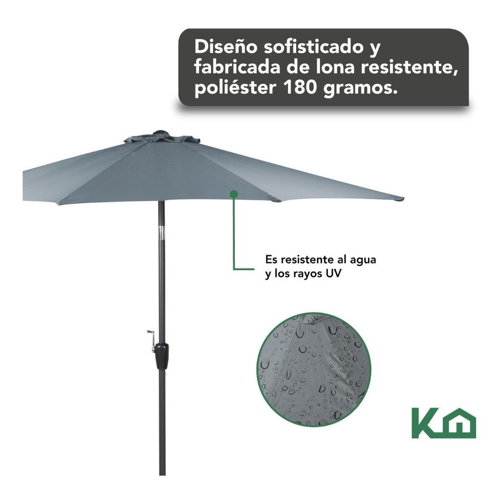 Sombrilla Para Jardin Playa Angulo De Inclinacion Kit 4 Pzas