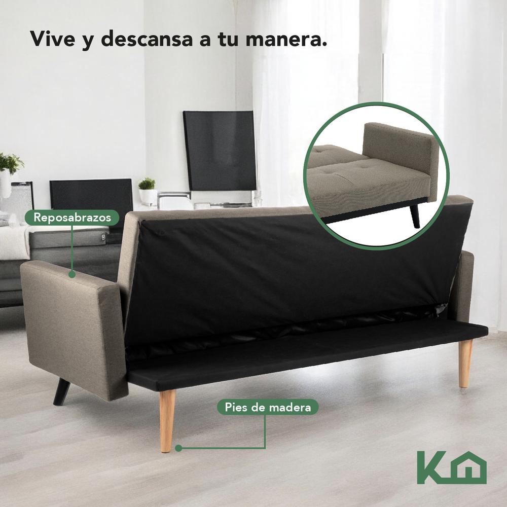 Sofá Cama Reclinable Silla Convertible Sillón Sala Moderna