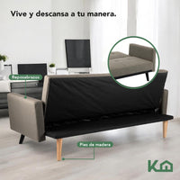 Thumbnail for Sofá Cama Reclinable Silla Convertible Sillón Sala Moderna