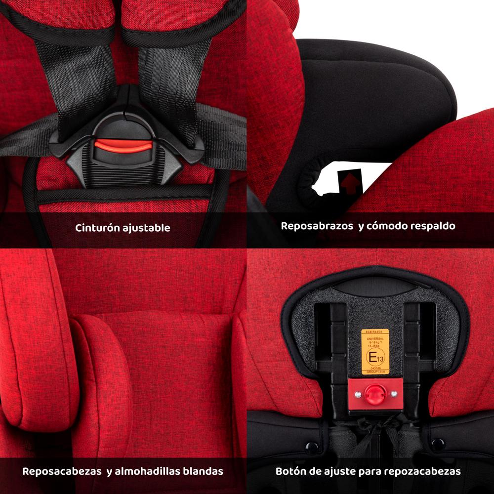 Autoasiento Para Carro Silla de Bebe Seguridad 9m A 11 Años