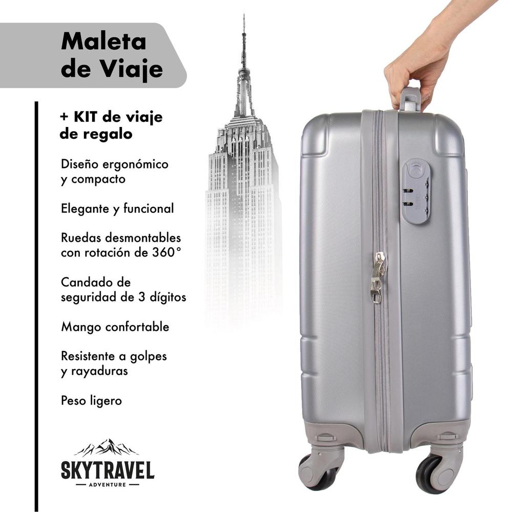 Maleta De Viaje 16 PuLG Maleta De Mano 10k 4 Ruedas Rigida