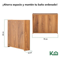 Thumbnail for Mueble Organizador Gabinete Para Baño + Botiquin Con Espejo