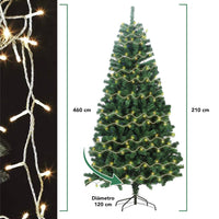 Thumbnail for Arbol Navidad 210cm + Luces Navideñas 450 Led Luz Cálida