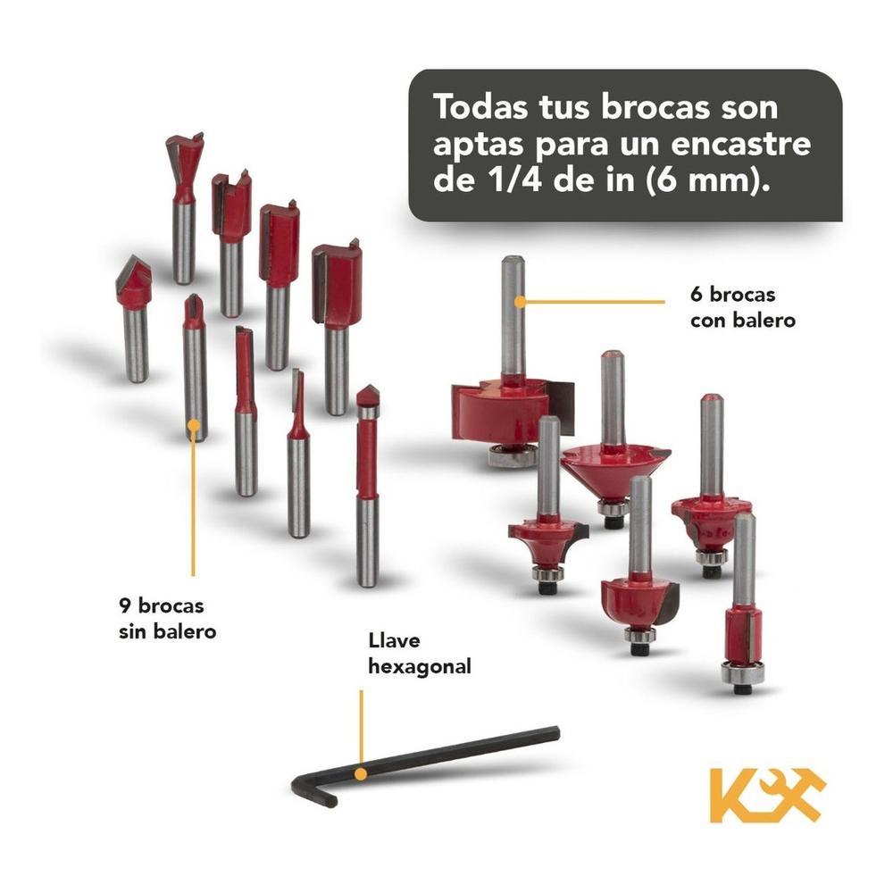 Broca para Router con Carburo de 1/4