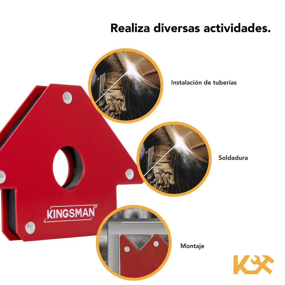 Kit 4 Escuadras Magnetica 4 In 50 Lb 22 Kg Juego Para Soldar