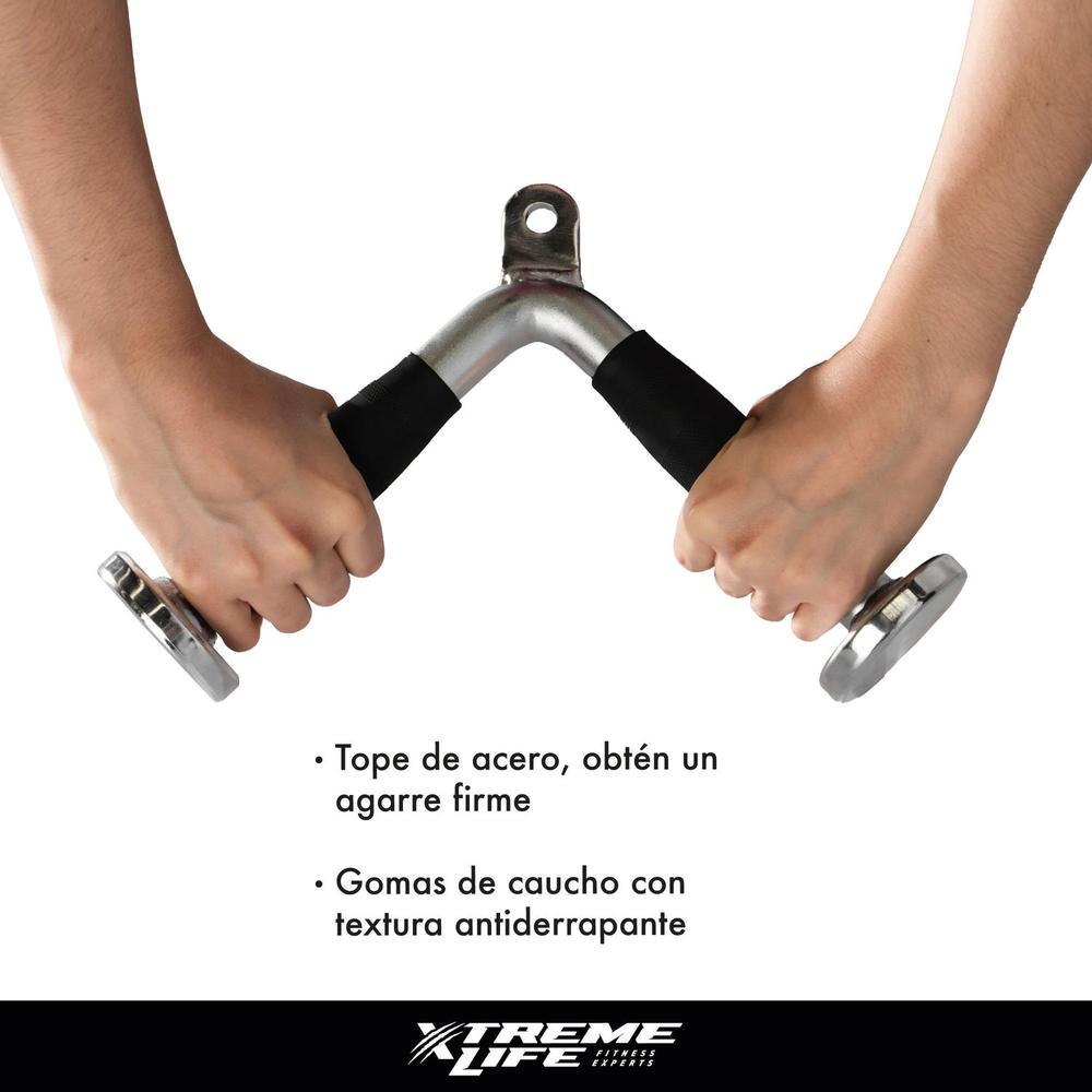 Accesorio Gimnasio Maneral Agarre Barra Tipo V Brazo Tricep