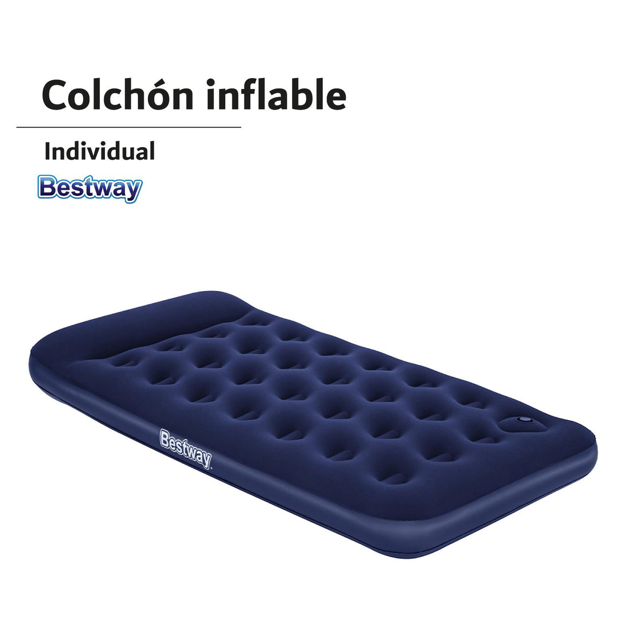 Colchon Inflable Individual Bomba Aire de Pie 67224 Bestway ×