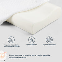 Thumbnail for Almohada Ortopédica Cervical Memory Foam Viscoelástica King