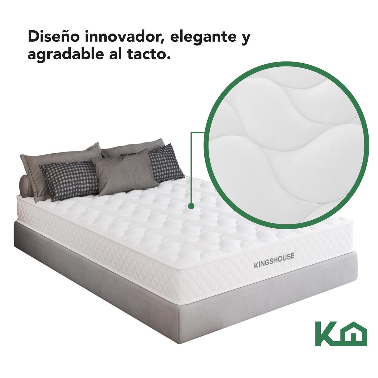 Colchon Individual En Caja 15cm Alto KingsHouse