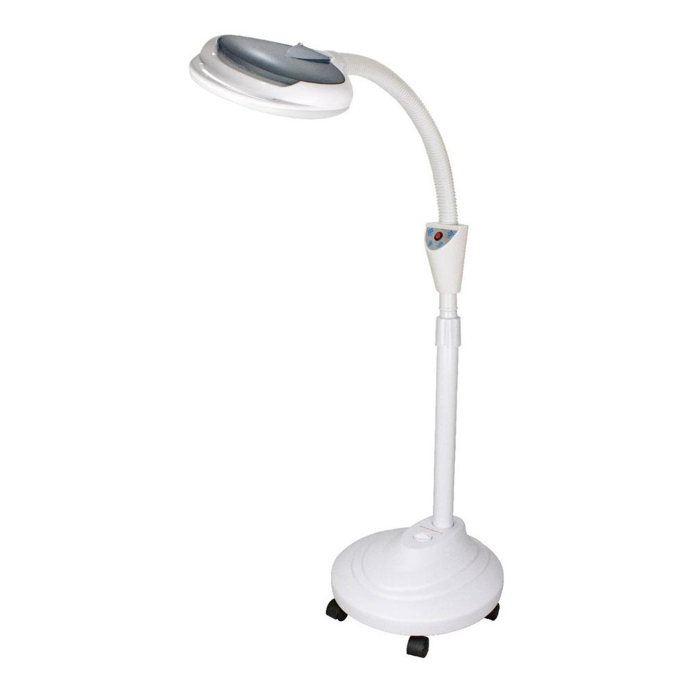 Lupa Con Base Pedestal de 165 cm Aumento 8X luz 120 Leds 8606AB Kingsman