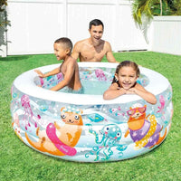 Thumbnail for Alberca Inflable Redonda Tropical Infantil Niños 152cm Intex