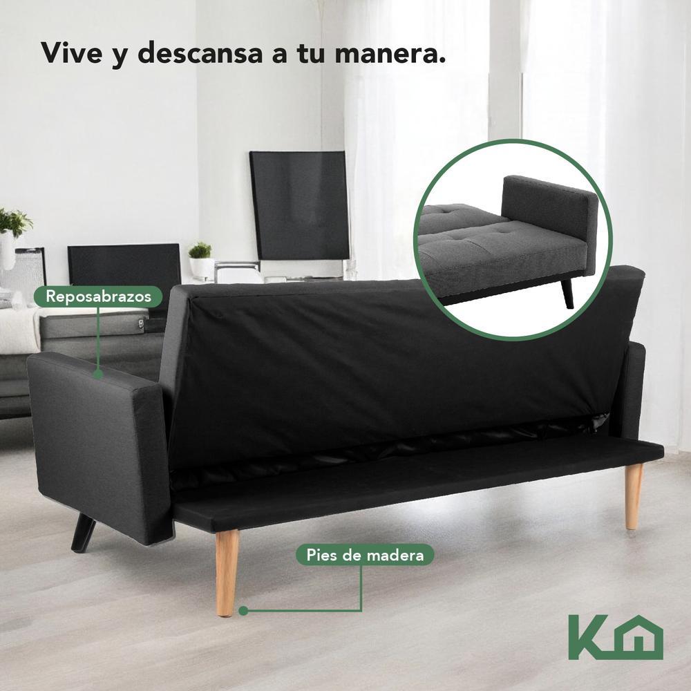 Sofá Cama Reclinable Silla Convertible Sillón Sala Moderna