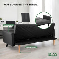 Thumbnail for Sofá Cama Reclinable Silla Convertible Sillón Sala Moderna