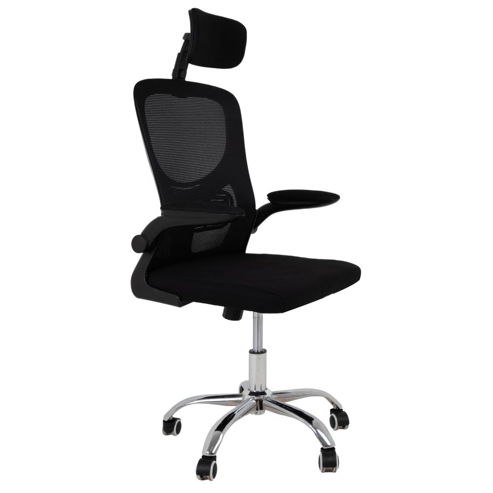 Silla Giratoria de Escritorio Ergonomica Negra Mesh Oficina