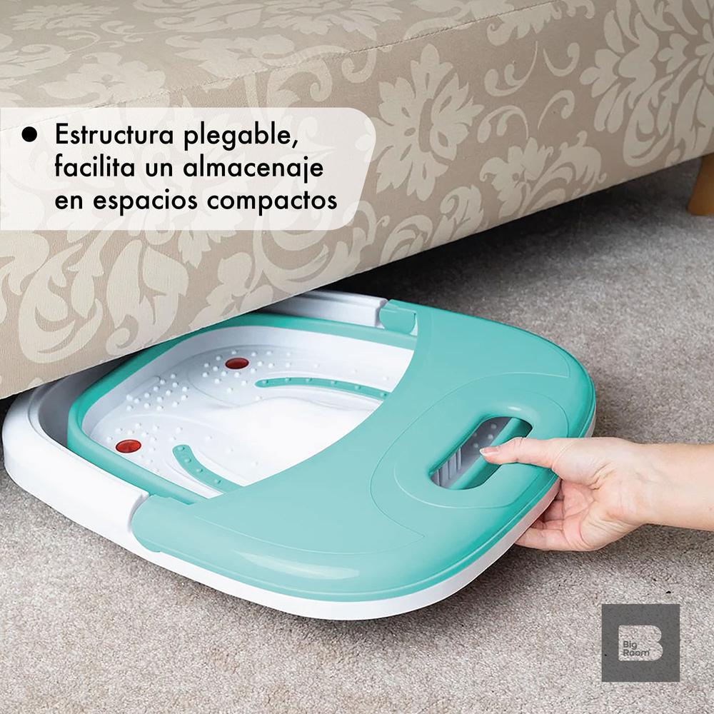 Tina Para Pies Con Vibración Plegable Relajante Spa