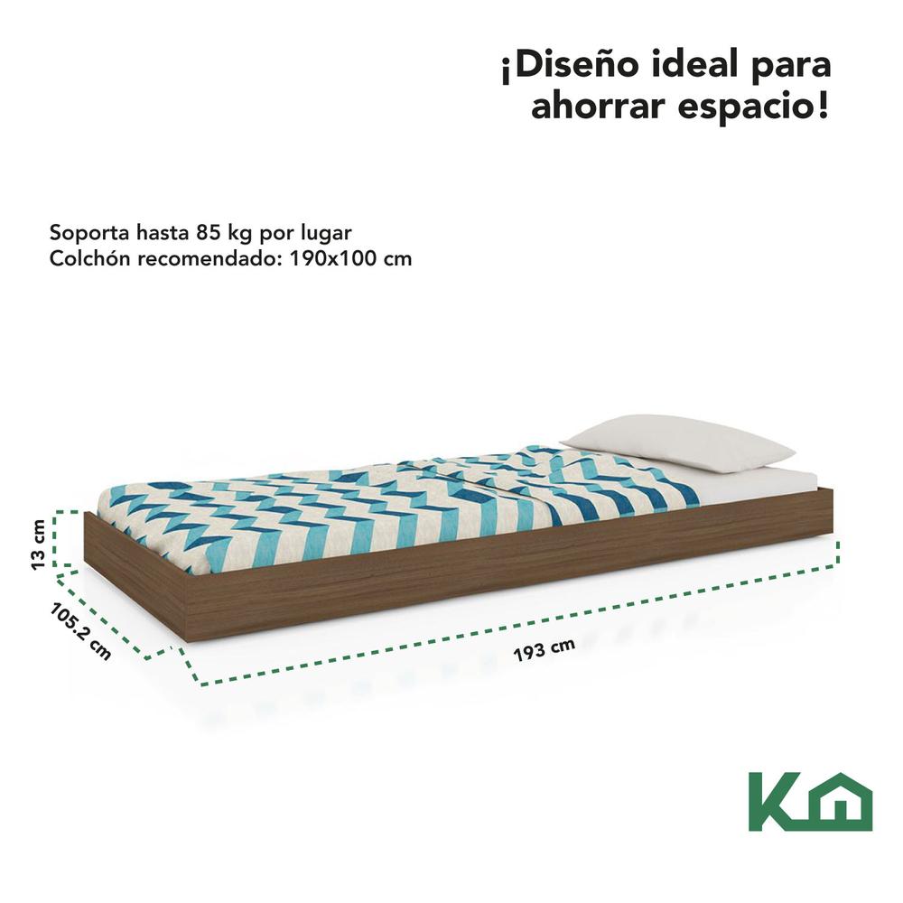 Base Cama Individual KingsHouse Box Desmontable