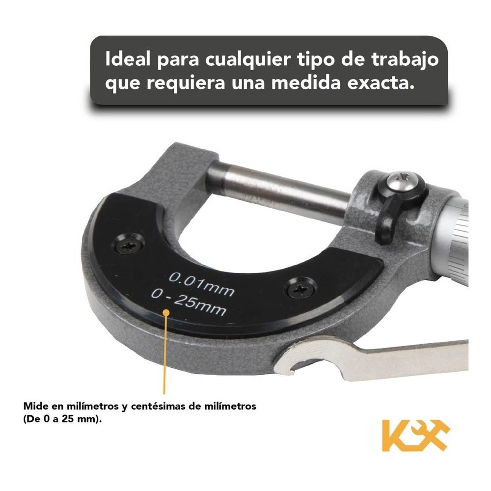Micrometro Exterior 0 a 25 mm Kingsman