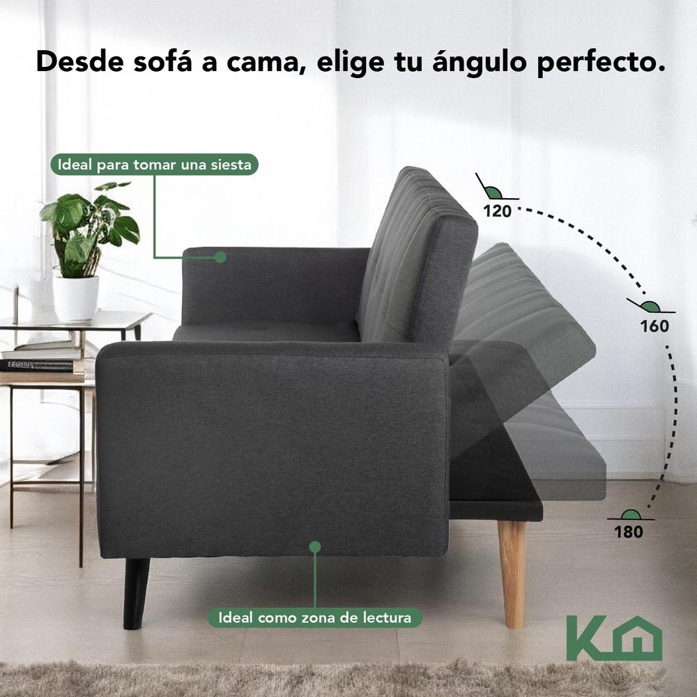 Sofá Cama Reclinable Silla Convertible Sillón Sala Moderna