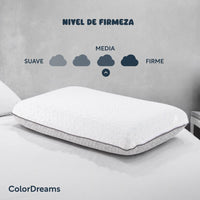 Thumbnail for Almohada Memory Foam 2 En 1 Bluecooling Gel+ Graphite Carbon