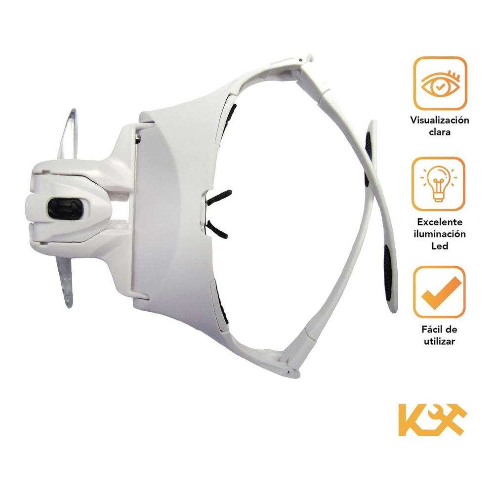 Lupa Anteojo Visor Con LED Aumento 1 a 3.5x 9892B2 Kingsman