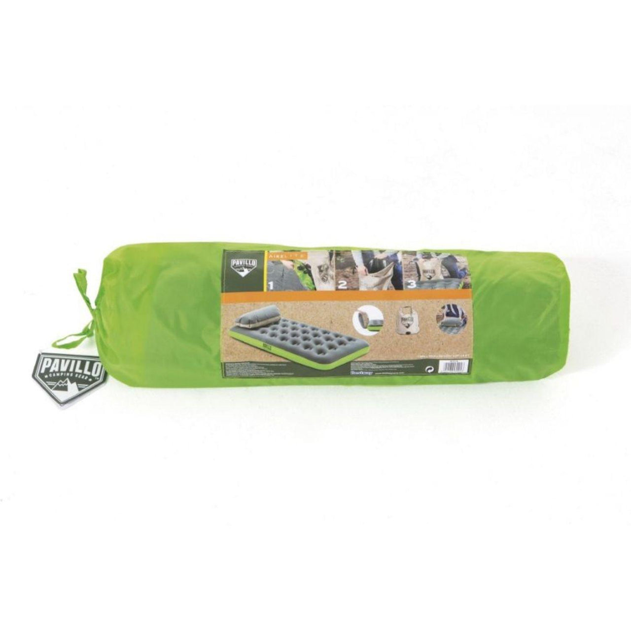 Colchon Inflable Bestway Individual Almohada + Bolsa Camping