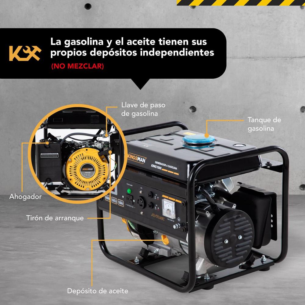 Generador Portatil A Gasolina 110v Corriente Electrica