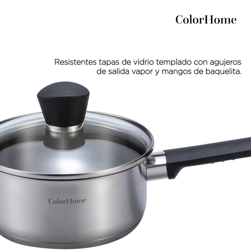 Bateria de Cocina Tricapa Set Contenedores Hermeticos 16pzas