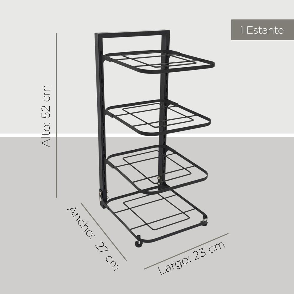 Estante Organizador Para Ollas y Sartenes Cocina 4 Repisas