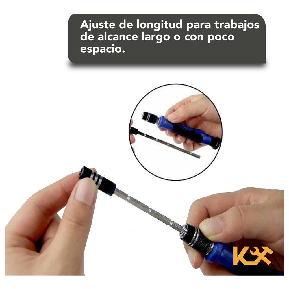 Desarmador Herramientas para Reparacion Celulares Y Equipos Juego 63 Piezas 300161 Kingsman