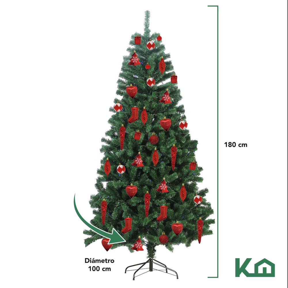 Arbol De Navidad + Esferas Navideñas 72Pzas Decoración