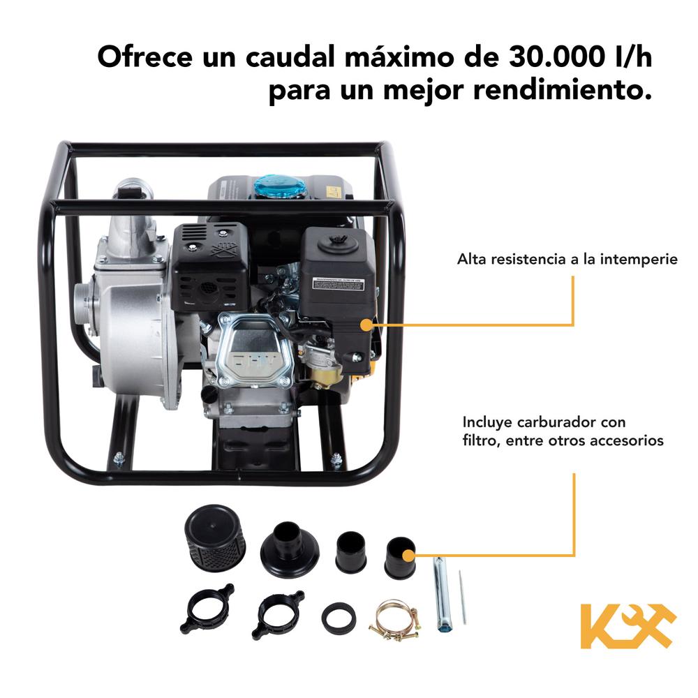 Motobomba a Gasolina Uso Agricola Autocebante Motor 6.5hp 6L