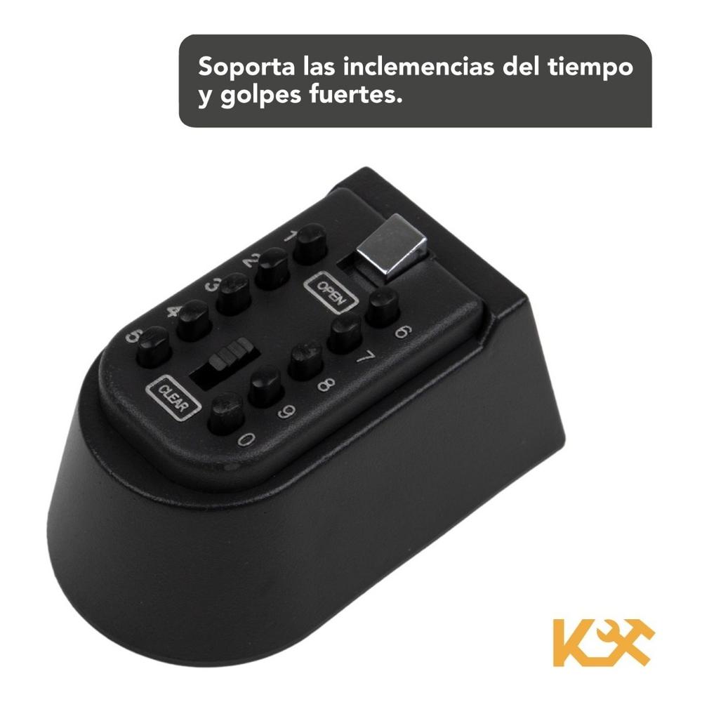 Caja de Llaves Empotrable Combinacion Digital 11x7 cm Negro Ts03 Kingsman