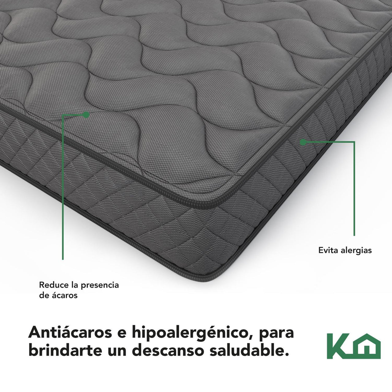 Colchon Individual En Caja 15cm Alto KingsHouse