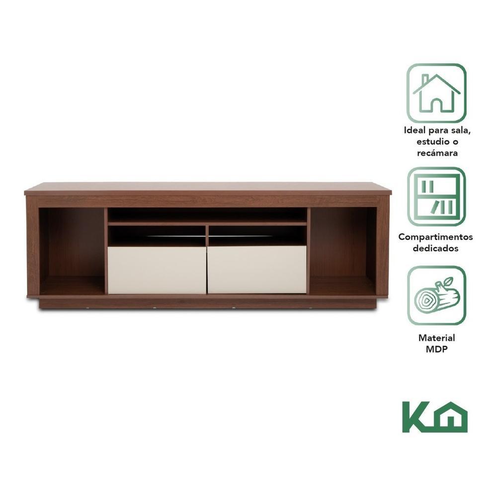 Rack Mueble para TV Cafe con Blanco grosor 15 mm 60x180x38 cm RK120