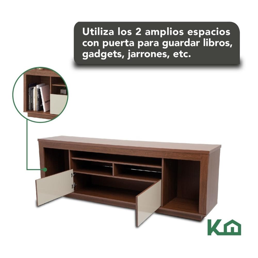 Rack Mueble para TV Cafe con Blanco grosor 15 mm 60x180x38 cm RK120