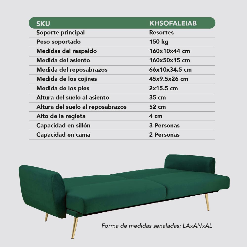 Sofá Cama Silla Sillón Plegable Sala Moderna Velvet + Cojín