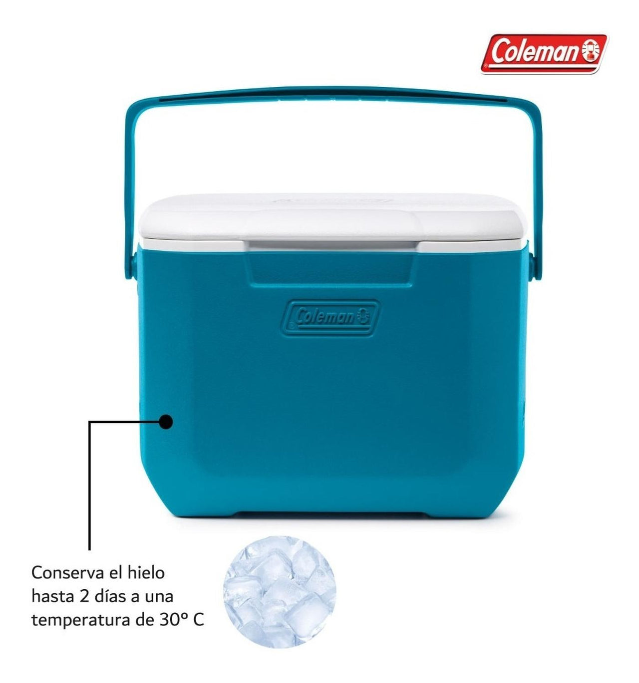 Hielera Coleman Portatil 16qt 15lts Con Asa Para 22 Latas