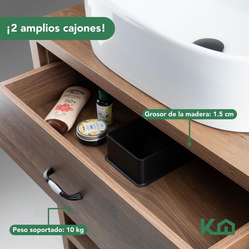 Mueble Gabinete Para Baño Lavamanos Lavabo Cajones y Repisa